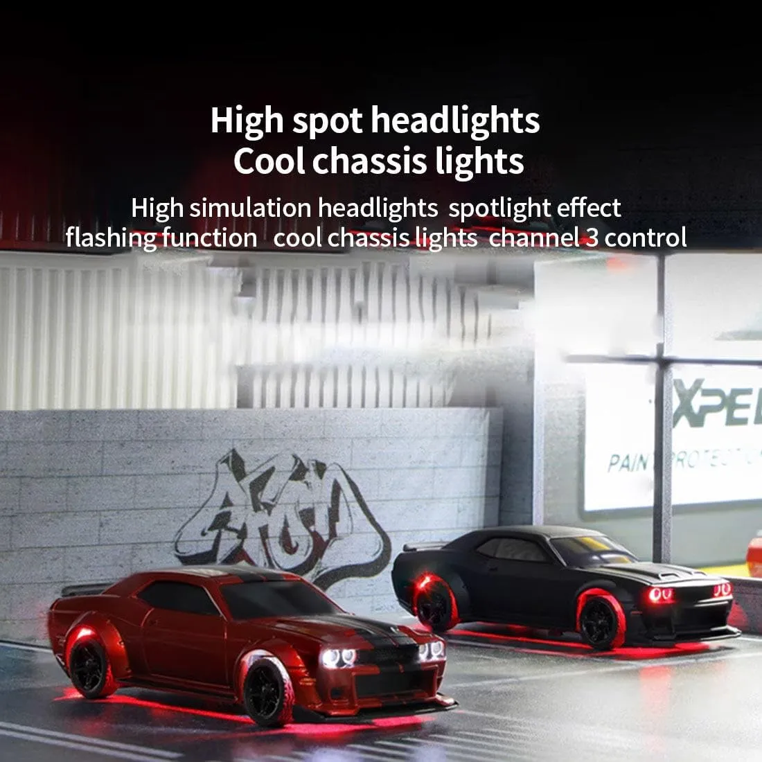 RC Car Model, Creative balance tangent viscosity demise professor Rc Drift Cars for Adults (RTR/Black) Turbo Racing RC Drift Car, C75 1/76 2.4G RC 3CH Electric RWD Drift Racing Car Model with Lights, Mini Desktop 