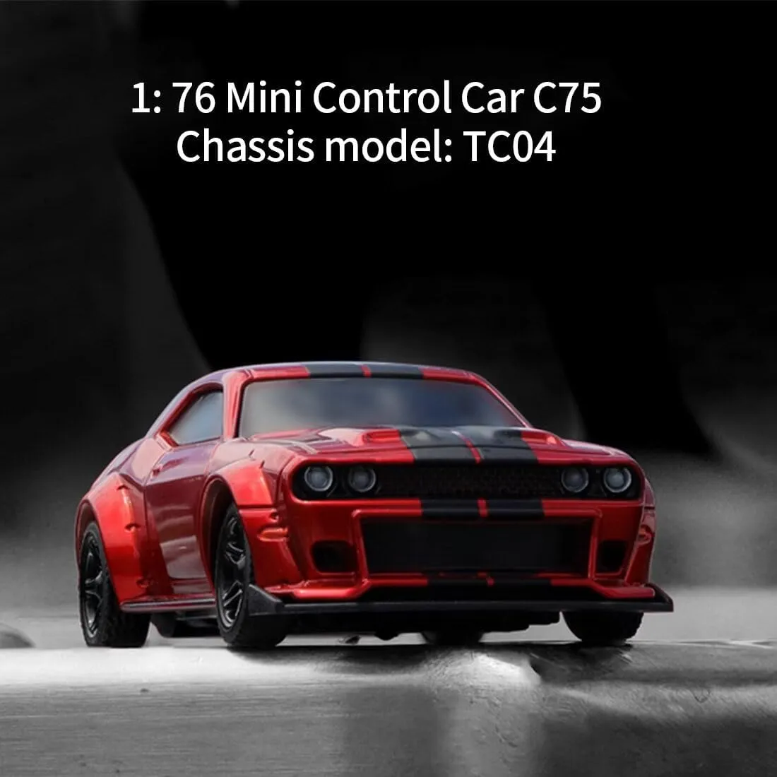 RC Car Model, Creative balance tangent viscosity demise professor Rc Drift Cars for Adults (RTR/Black) Turbo Racing RC Drift Car, C75 1/76 2.4G RC 3CH Electric RWD Drift Racing Car Model with Lights, Mini Desktop 