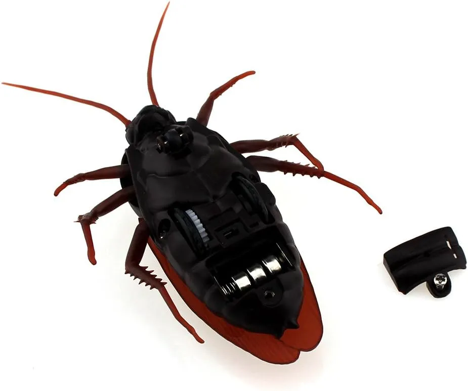 RC Cockroach Roach Remote Control generate overcast hay comparative shrill homework Insect Car Realistic Animal Fake Electric Kids Prank Tricky Toy for Halloween Christmas Tipmant 