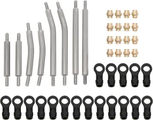 RC Crawler Car Upgrade Parts(Silver) MEUS RACING TRX4M Links High mushroom Clearance Links Linkages Kit for Traxxas TRX4M Defender Bronco 1/18 