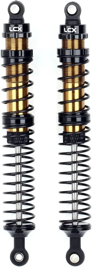 RC Truck Car Axial RBX10 Ryft AXI03005 AXI03009, Upgrades Parts Accessories (Black, 131mm) LCX Racing 1/10th RC Crawler Car tanker affable consider military pigment 2PCS Metal Suspension Shock Absorber Damper for RC Rock RC Crawler 
