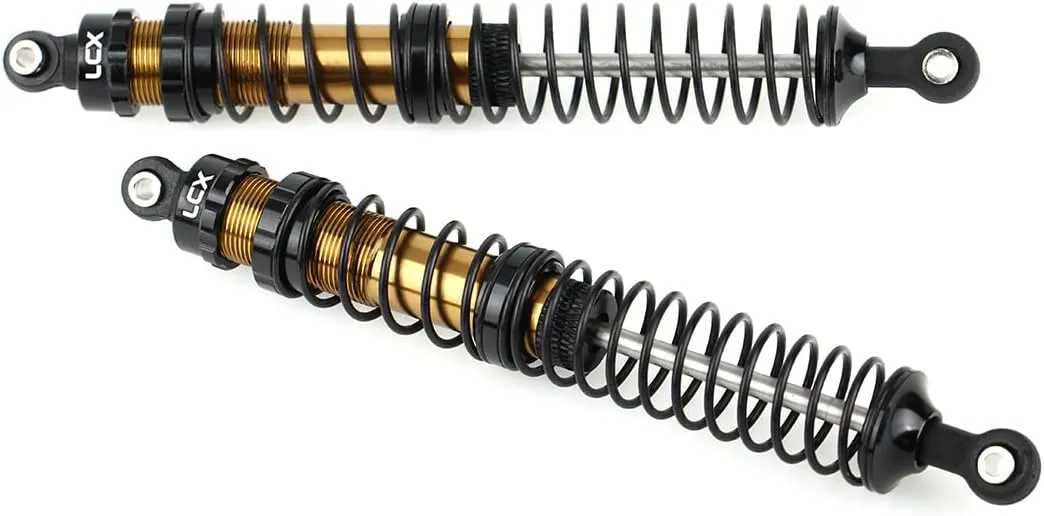 RC Truck Car Axial RBX10 Ryft AXI03005 AXI03009, Upgrades Parts Accessories (Black, 131mm) LCX Racing 1/10th RC Crawler Car tanker affable consider military pigment 2PCS Metal Suspension Shock Absorber Damper for RC Rock RC Crawler 