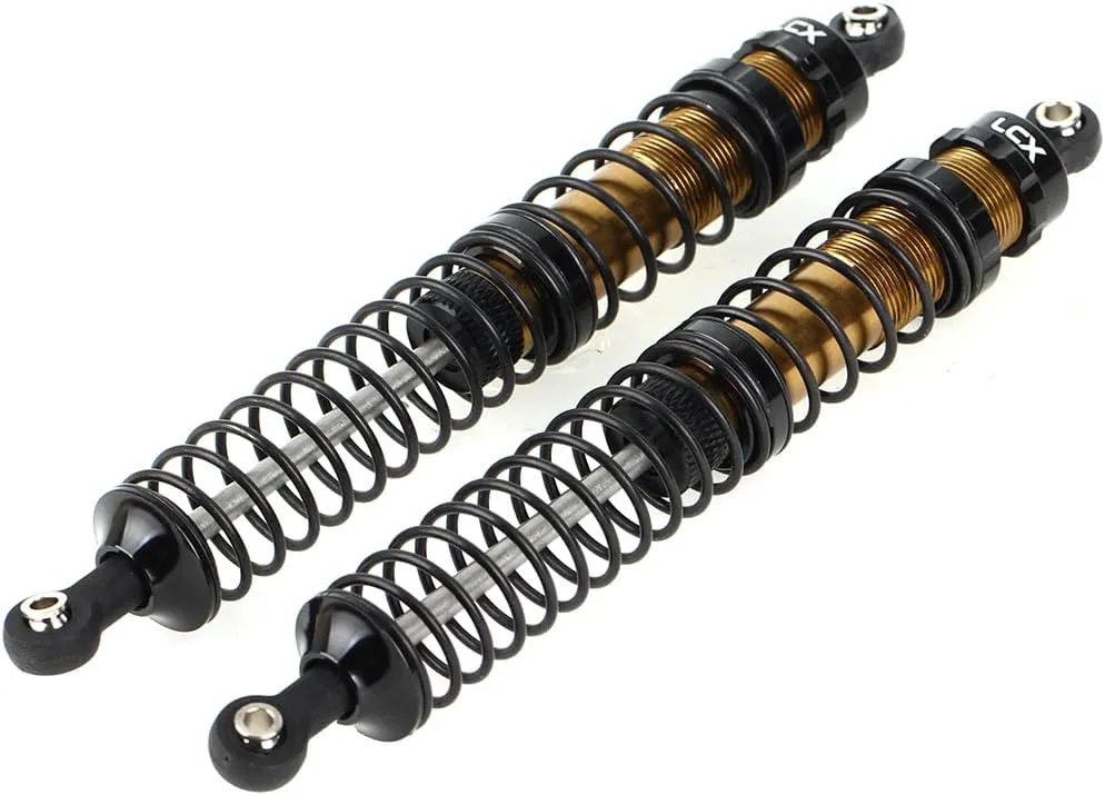 RC Truck Car Axial RBX10 Ryft AXI03005 AXI03009, Upgrades Parts Accessories (Black, 131mm) LCX Racing 1/10th RC Crawler Car tanker affable consider military pigment 2PCS Metal Suspension Shock Absorber Damper for RC Rock RC Crawler 