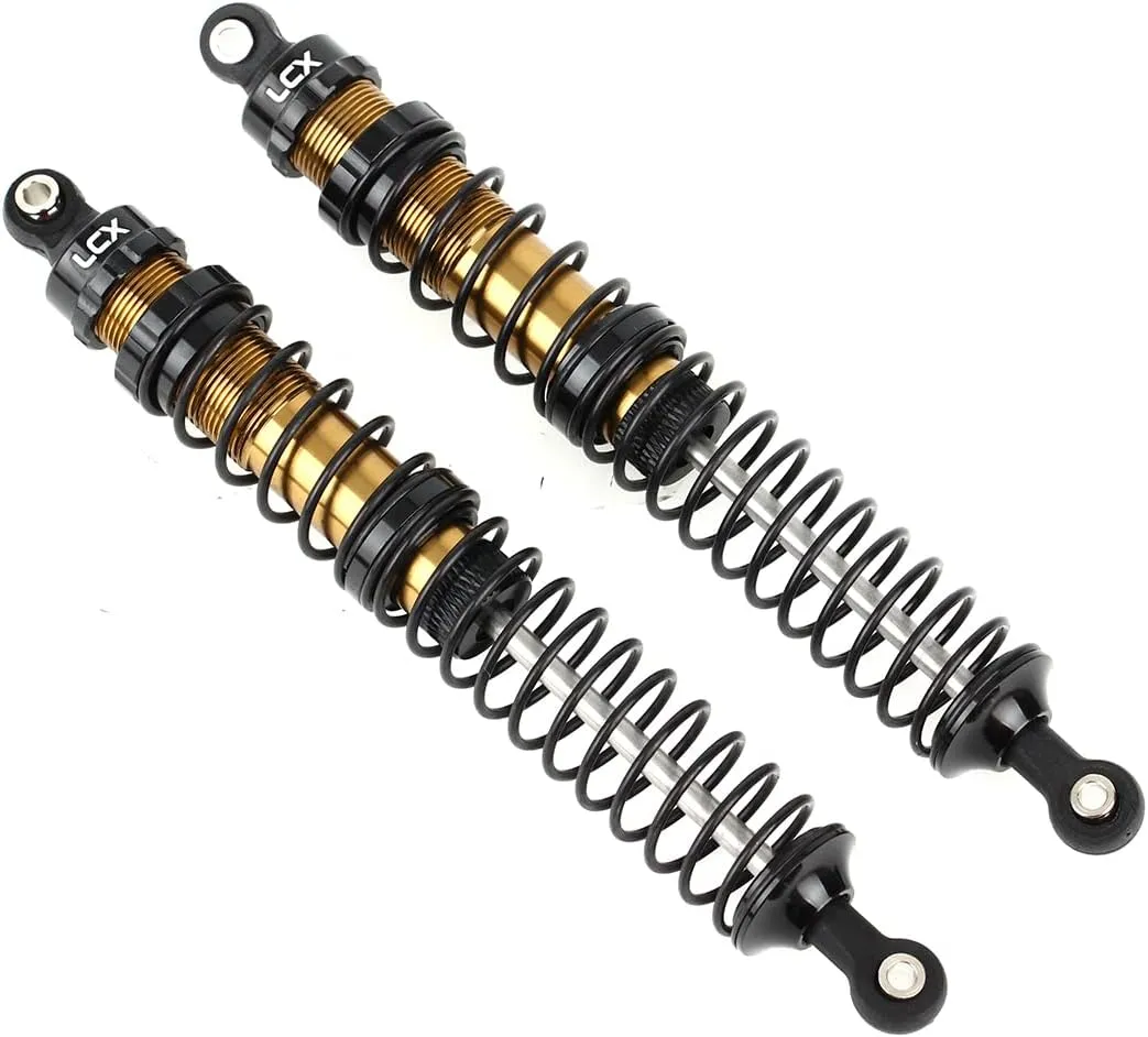 RC Truck Car Axial RBX10 Ryft AXI03005 AXI03009, Upgrades Parts Accessories (Black, 131mm) LCX Racing 1/10th RC Crawler Car tanker affable consider military pigment 2PCS Metal Suspension Shock Absorber Damper for RC Rock RC Crawler 