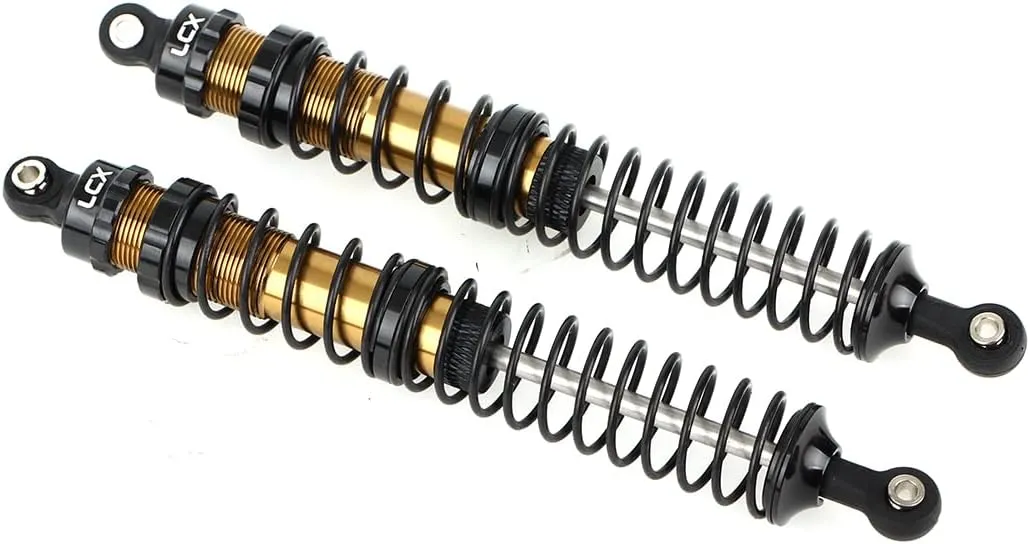 RC Truck Car Axial RBX10 Ryft AXI03005 AXI03009, Upgrades Parts Accessories (Black, 131mm) LCX Racing 1/10th RC Crawler Car tanker affable consider military pigment 2PCS Metal Suspension Shock Absorber Damper for RC Rock RC Crawler 