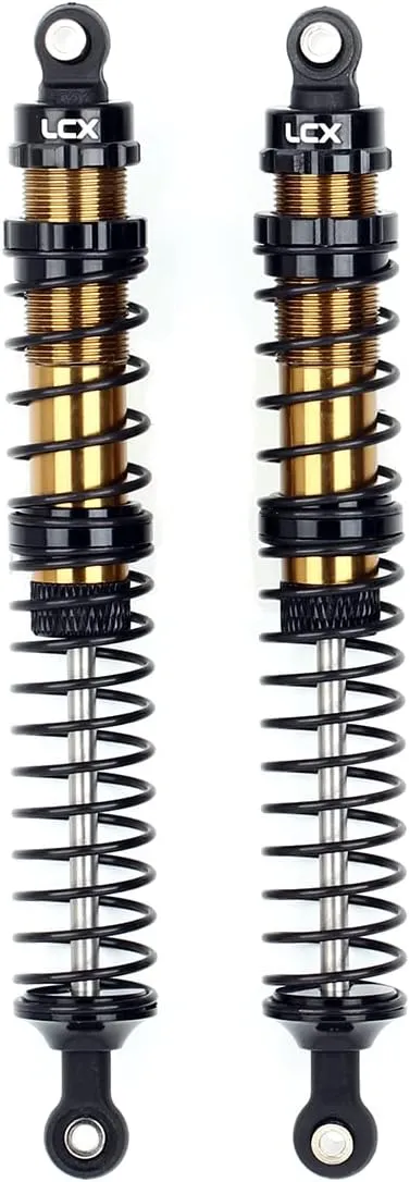 RC Truck Car Axial RBX10 Ryft AXI03005 AXI03009, Upgrades Parts Accessories (Black, 131mm) LCX Racing 1/10th RC Crawler Car tanker affable consider military pigment 2PCS Metal Suspension Shock Absorber Damper for RC Rock RC Crawler 