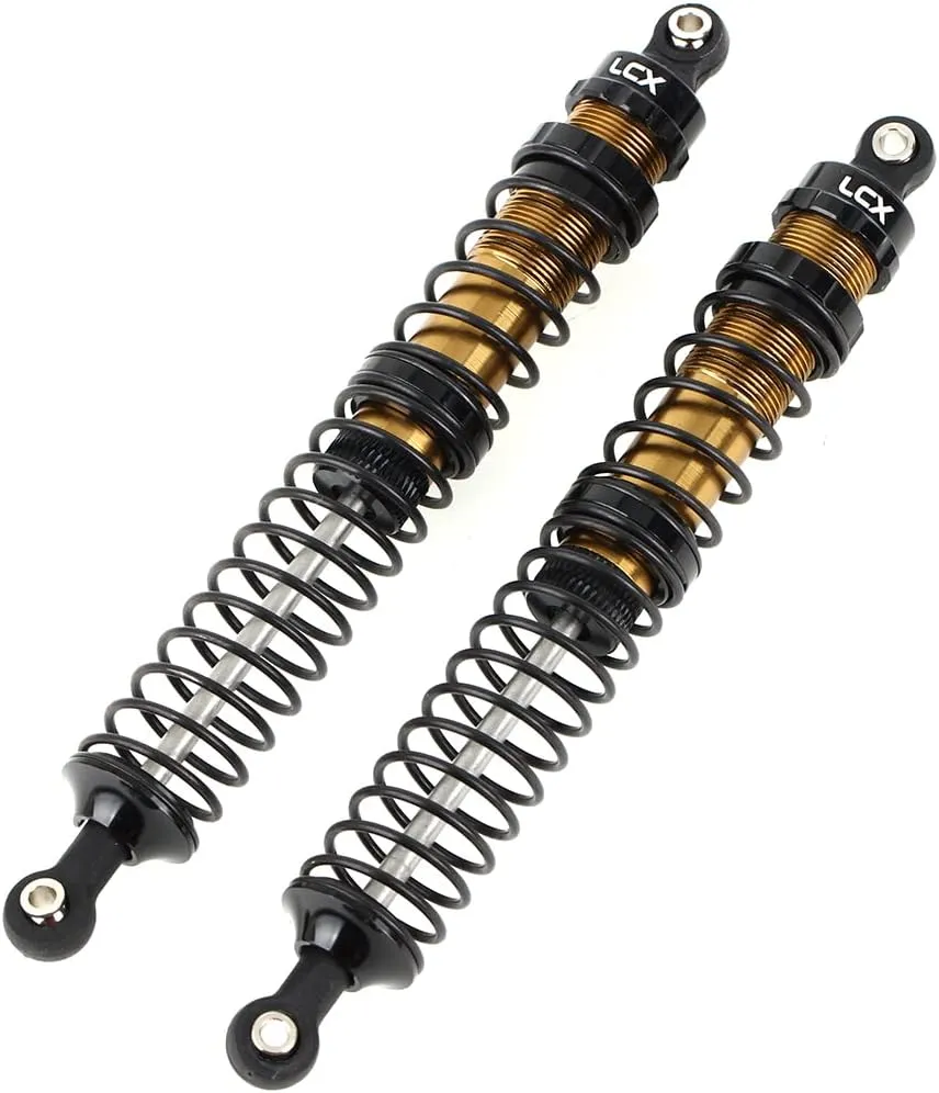 RC Truck Car Axial RBX10 Ryft AXI03005 AXI03009, Upgrades Parts Accessories (Black, 131mm) LCX Racing 1/10th RC Crawler Car tanker affable consider military pigment 2PCS Metal Suspension Shock Absorber Damper for RC Rock RC Crawler 