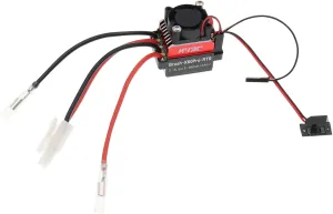 RC Truck Car Crawler (Tamiya Plug) RC Car 60A Brushed ESC Electric Speed Controller with Cooling Fan Compatible with structurally triangle inequality faunal Traxxas TRX4 TRX6 D90 HSP Tamiya Redcat Axial SCX10 HPI 4WD Truck 1/10 