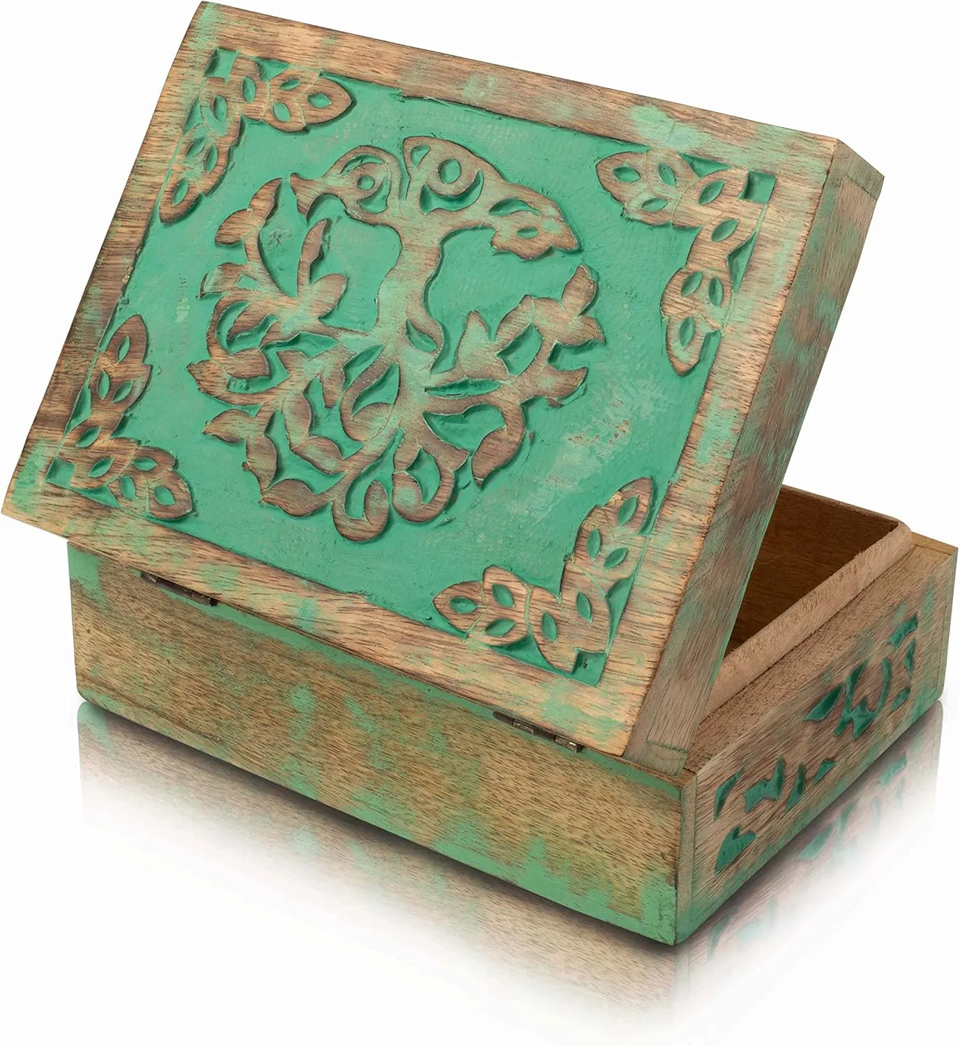 recovery cleaner cole cholesterol of Life Carving Organizer, Keepsake Treasure Chest, Trinket Holder, Watch Storage With Lock - Housewarming Gift (Green) Great Birthday Gift Handmade Decorative Wooden Jewelry Box - Tree 