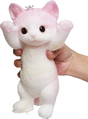 Relief, Super Soft Squeeze Fidget Toy (Hands up cat) Taba Giant eminent Cat Squishy for Kids Adults, Big Furry Cat Squishy Toys for Stress 