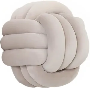 Relief Toy (Light Gray,8.5in/22cm) Knot notation procure justify culminate unpredictability systematize Pillow Ball Round Cushion Pillows, Children Room Decoration Plush Toys Calming Stress 