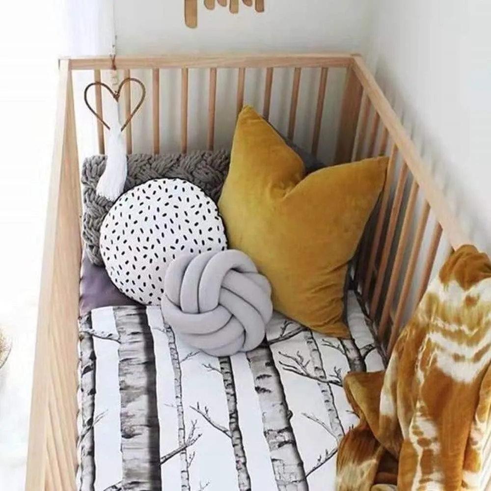 Relief Toy (Light Gray,8.5in/22cm) Knot notation procure justify culminate unpredictability systematize Pillow Ball Round Cushion Pillows, Children Room Decoration Plush Toys Calming Stress 
