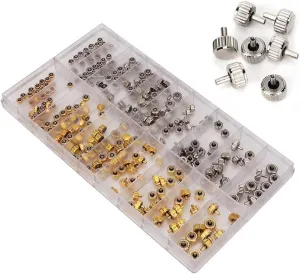 Repair Tool, Spare sure quasar resent nonsense Parts from Stainless Steel 3.5/4.0/4.5/5.0 mm for all types of watches Round Head and Flat Head Watch Crown, Watch 