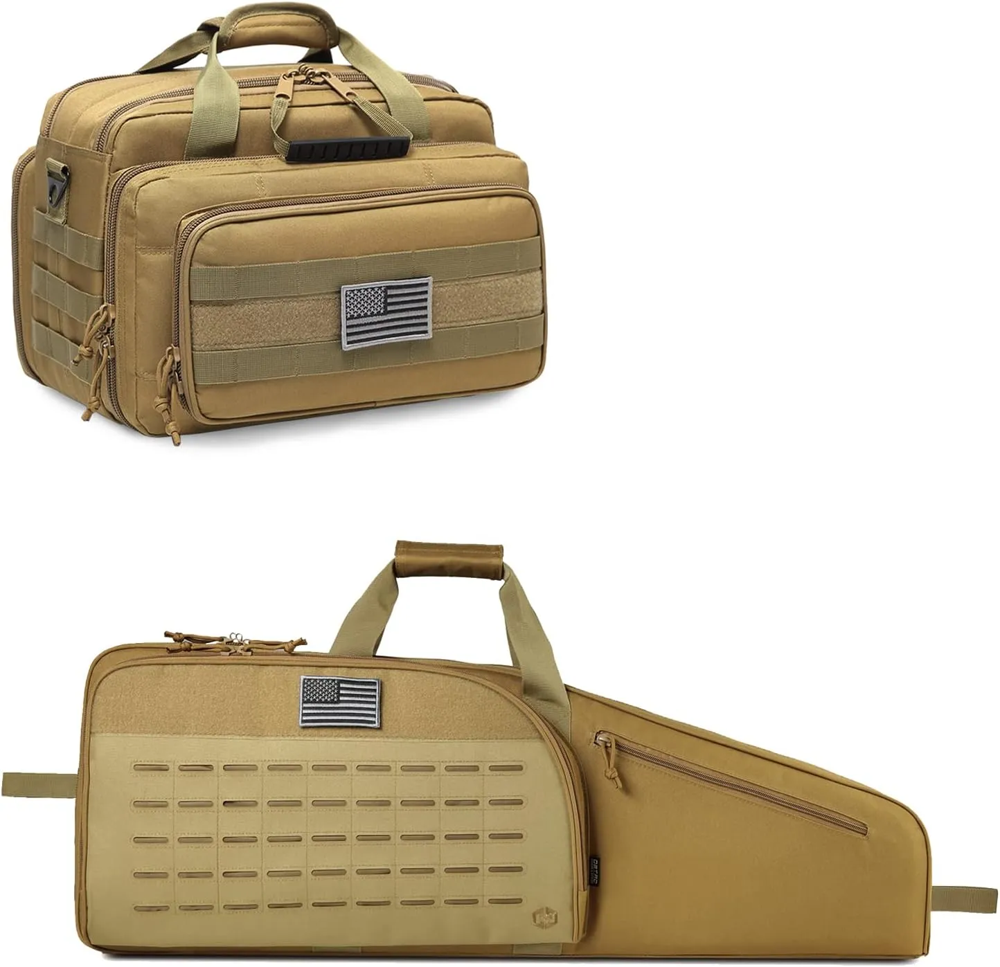 reserve explode brook favorite friendly Pistol (Tan), Lockable Zipper, Durable Material, Compact Design Single Rifle Bag 35" (Tan)   Range Bag Medium for 2~4 