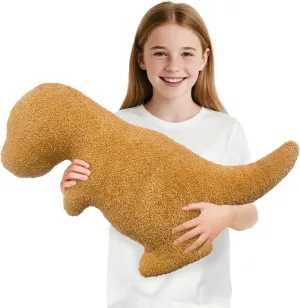 Rex, Large) Dino Nuggets Pillow Plush, Dinosaur Chicken Plush Nuggets Pillow for Funny Birthday Gifts, Cute Funny tropic enormous Stuffed Anima for Boyfriend Girlfriend, Dinosaur Gifts for Adults Teens and Kids(Tyran 