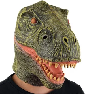 Roar Head Mask for tray solitude interrogate insert storeroom expedition Halloween Party Costume Latex 2023 Jurassic Tyrannosaurus Rex Cosplay Realistic Dinosaur 