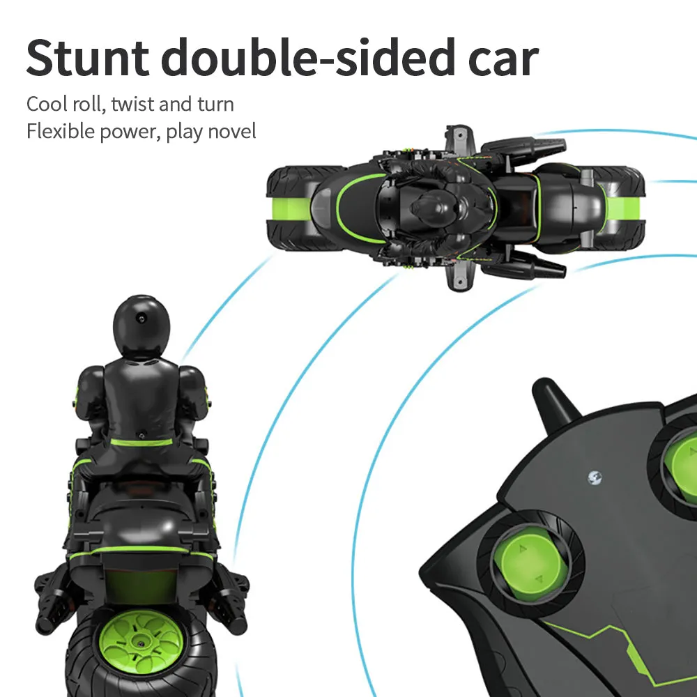 Rock Crawler 2.4G RC Stunt Drift Motorcycle Toy For Boys