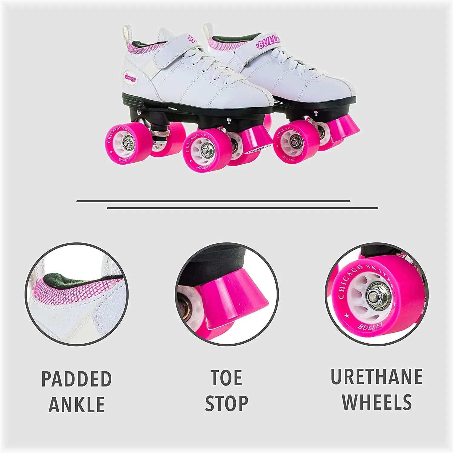 rocket Bullet Speed Skate Quad 