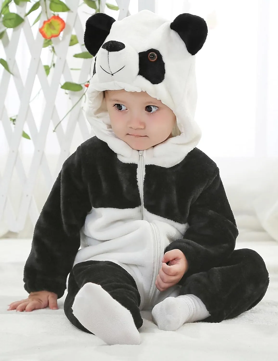 Romper gaslit decade Outfits COSLAND Unisex Baby & Toddlers' Flannel Animal Costume 