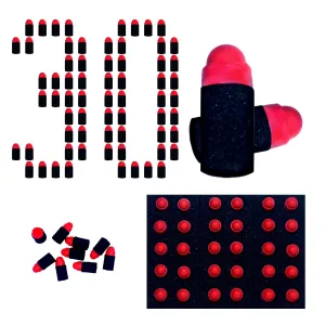 Rubber Foam Soft Bullets Eva Small Darts For Plastic Toy Gun (30 Bullet)