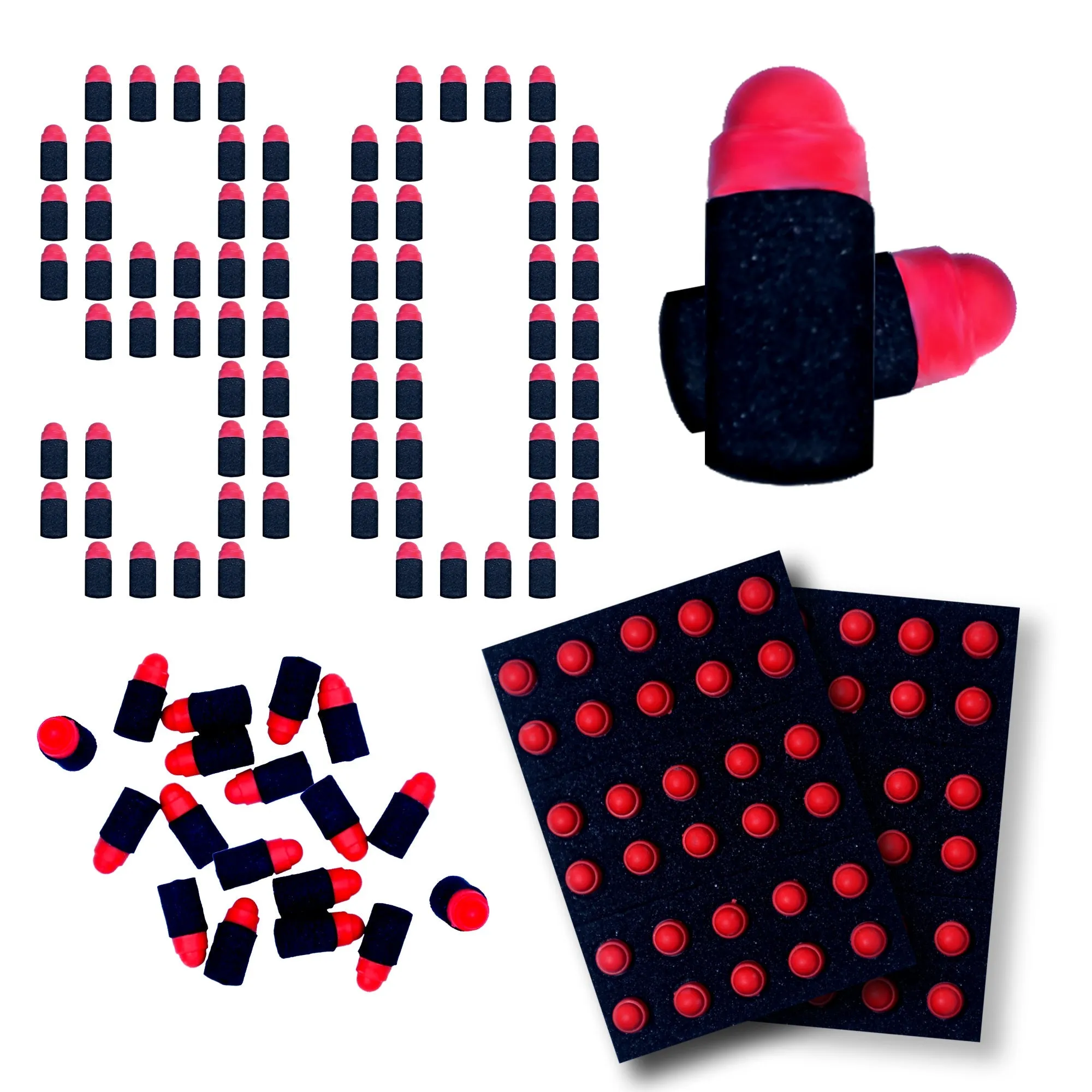 Rubber Foam Soft Bullets Eva Small Darts For Plastic Toy Gun (30 Bullet)