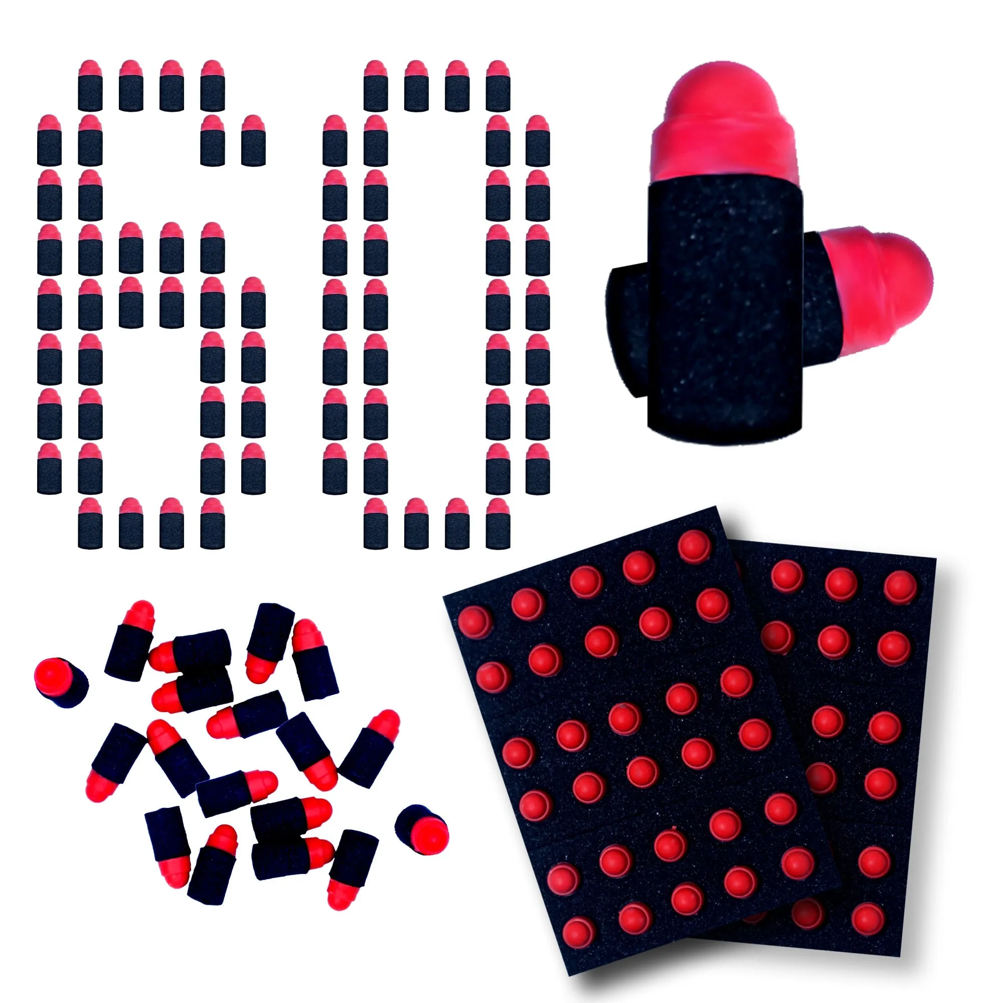 Rubber Foam Soft Bullets Eva Small Darts For Plastic Toy Gun (30 Bullet)
