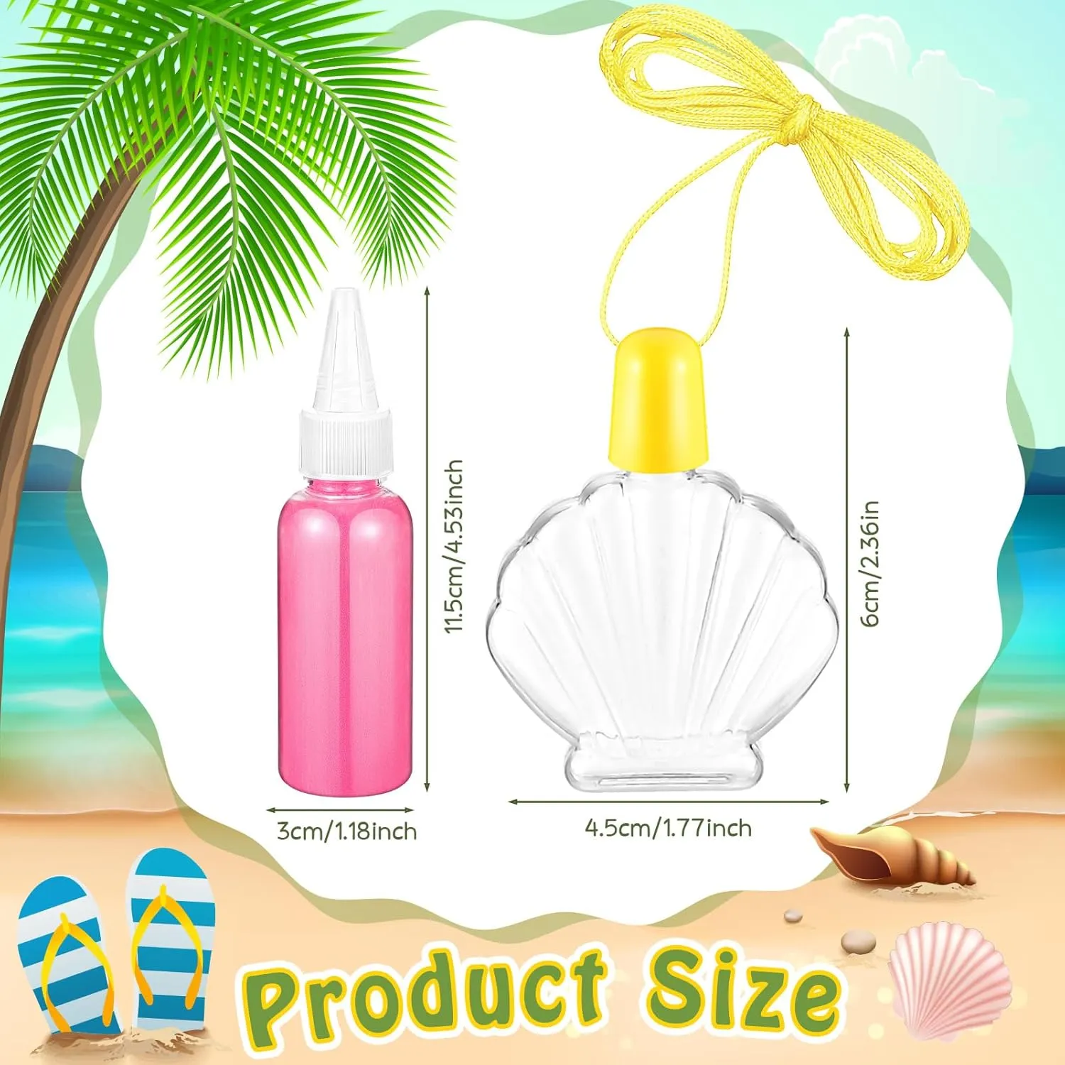 Sand$ Mini Plastic Funnels for DIY Art Class Crafts Supplies Relaxgiant 74 Pcs Shell Shaped Sand Art Bottle Necklace Kits Include Plastic Sand Art Bottles Necklace$ 12 penicillin bother canvas constrain cedar Colored Art 
