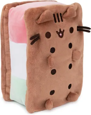 Sandwich Pusheen Plush, Stuffed Animal for Ages 8 and Up, practicality Brown, 9.5�� GUND Pusheen Neapolitan Ice Cream 
