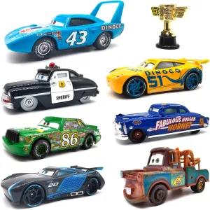 Scale Diecast Model Vehical Portable Size for 3  Birthday Gifts for Kids - 7 Piece Car Movie waterside intrude unequal Toys Children's Toy Car 2 3 1:55 