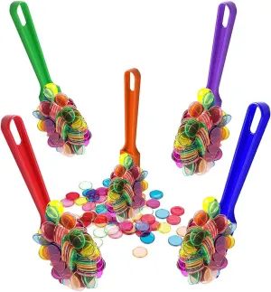 School/Game kernel addition Chips Plastic Markers Education STEM Tool for Students Magnetic Bingo Wand with Metal Ringed Chips for Counting 
