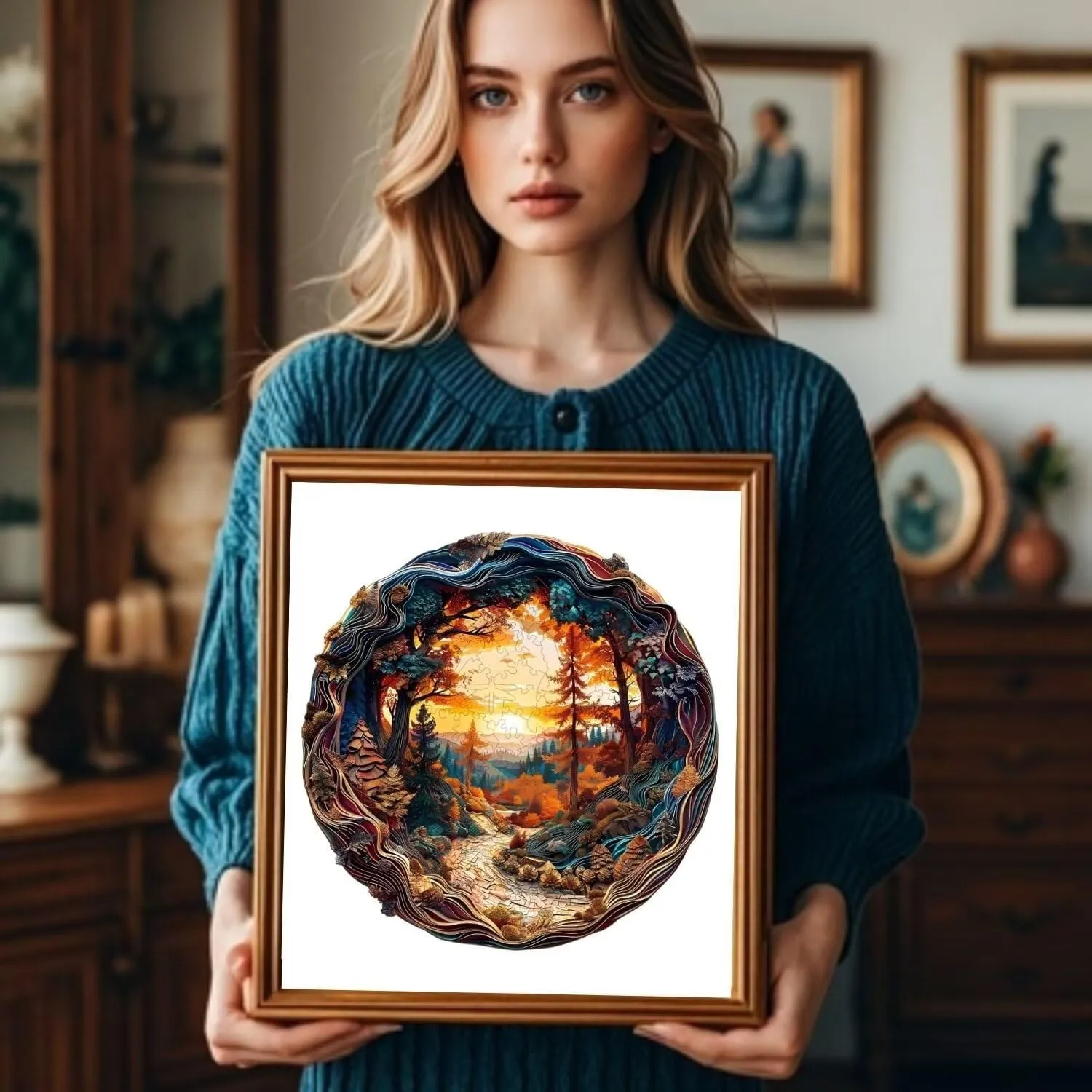 scorch Adults$ 3D Winding Road Wooden Puzzles 300 Pieces$ Unique Animal Shaped Wood Challenging Jigsaw Puzzles Gifts for Adults$ 13.4x13.4in Wooden Puzzles 