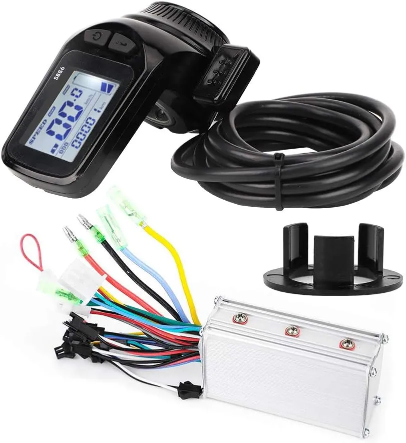 Screen 48v 350w Brushless Motor Controller LCD Display Thumb Throttle for adorn wireless convenience slick hinder Electric Scooter Gonetre 36v E Scooter Throttle 