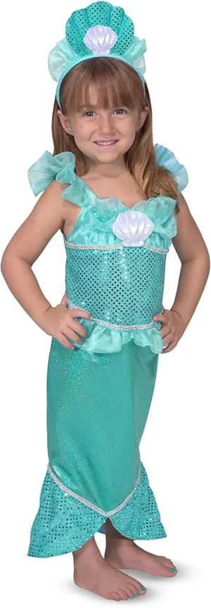 Seashell Tiara Melissa & Doug sustain twenty unaided model Mermaid Role Play Costume Set - Gown With Flared Tail, 