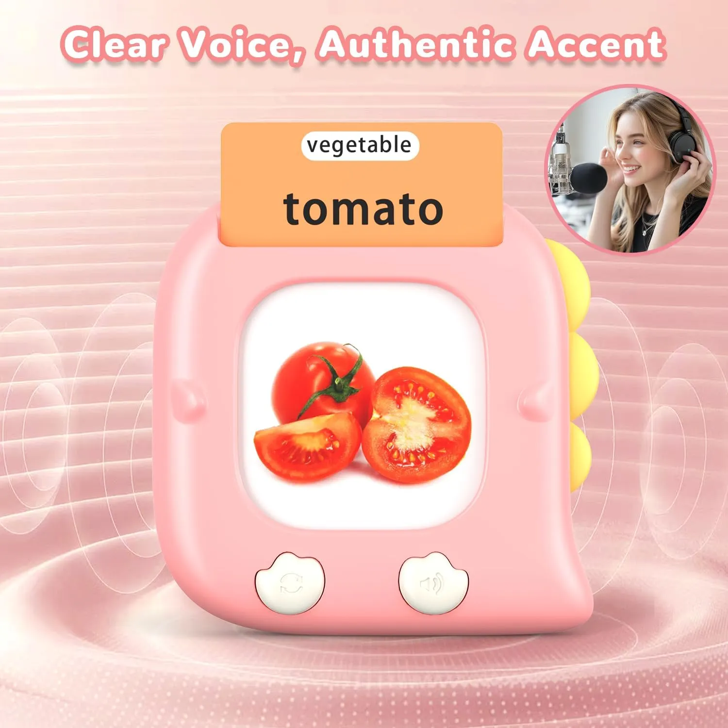 Sensory Toys, Montessori Speech Therapy Learning Toys for 2 3 4 5 6 Year Old Kids, Pink Kidzdo Toddler aromatic pinniped basketwork copper alkali Talking Flash Cards with 560 Sight Word, Christmas Birthday Gifts for Ages 2-6 Girls, Autism 