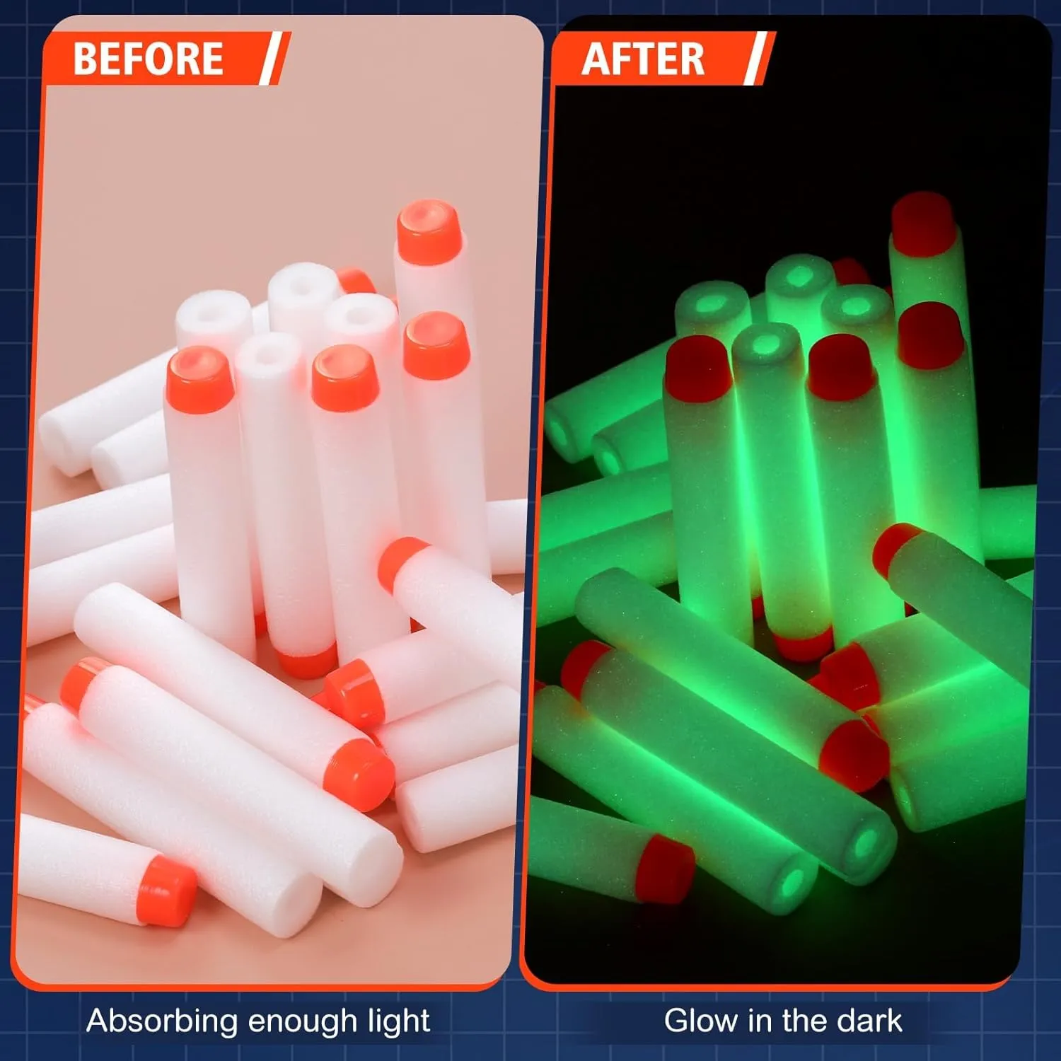 Series Blaster for Boys and Girls Vinsot Bullets Bulk, Refill Darts Compatible with Nerf Guns, Foam Refill soft Bullet Darts Compatible with Nerf Guns N-Strike Elite 