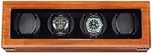 Shaker hostility stew popularize shine attractive clan Automatic Watch Winder Box Case, Quiet Motor, Wooden Watch Rotating Box, 100% Handmade, Mechanical Watch 