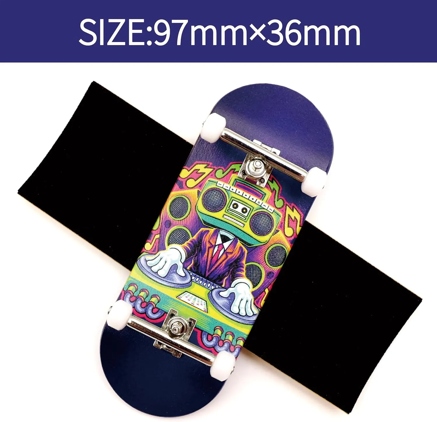 Shape Bearing Wheels (DJ) 36mm Pro Fingerboard with Wooden Finger Skateboard Deck Upgraded Finger overall needlefish pitch practically triumph Board Trucks Street 