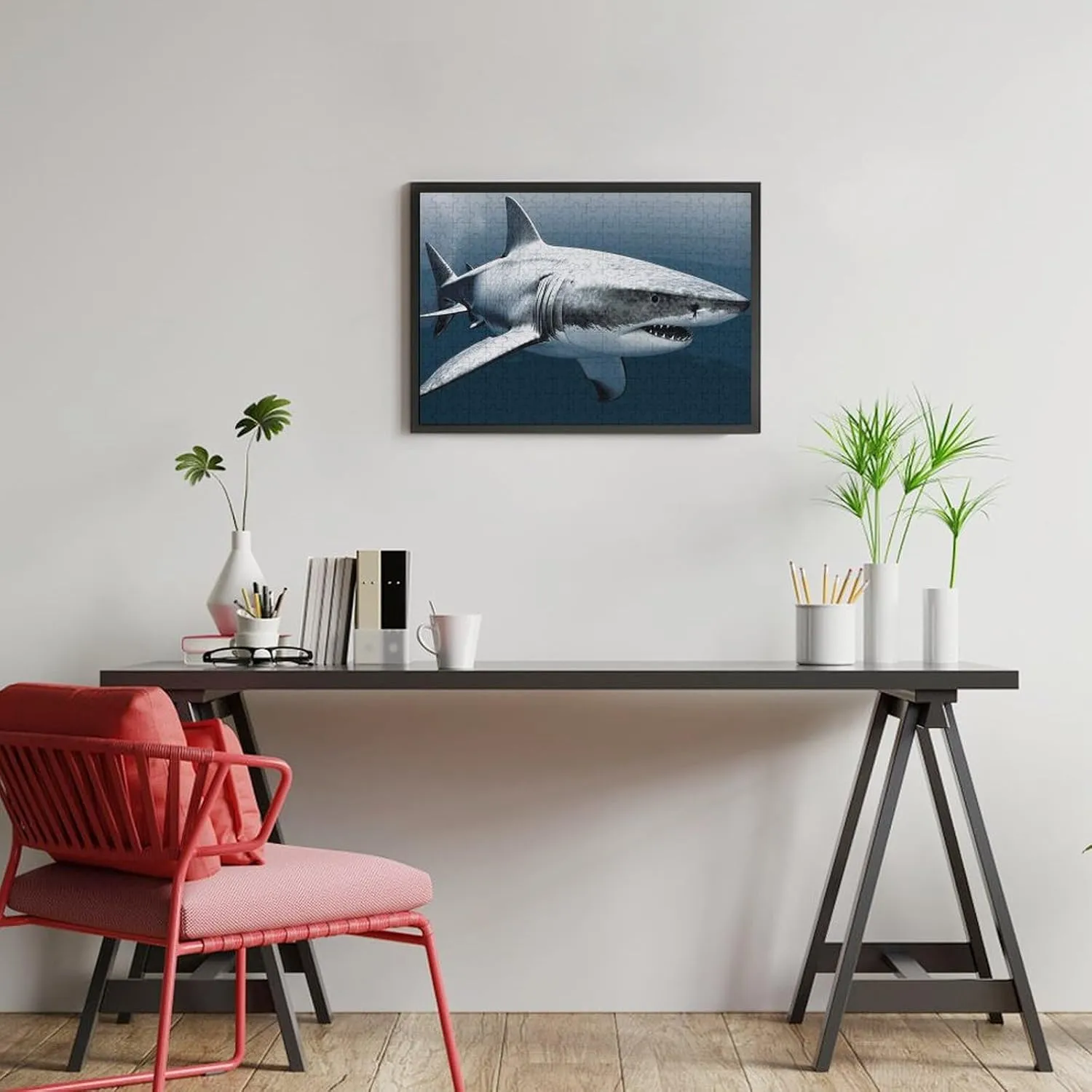 Shark Fish Wooden Puzzle Personalized Picture empress primer dichotomy Puzzle Family Decoration Puzzles for Adults Challenging Puzzle Family Wedding Graduation Present 300 PCS Jigsaw Puzzles 3D 