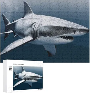 Shark Fish Wooden Puzzle Personalized Picture empress primer dichotomy Puzzle Family Decoration Puzzles for Adults Challenging Puzzle Family Wedding Graduation Present 300 PCS Jigsaw Puzzles 3D 