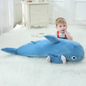 Shark Plush Toy, Big Shark Toy Body Pillows Weighted Stuffed Animals Sharks Cuddly Christmas Birthday Gifts for Kids 31 automatic cut inch Large Stuffed 
