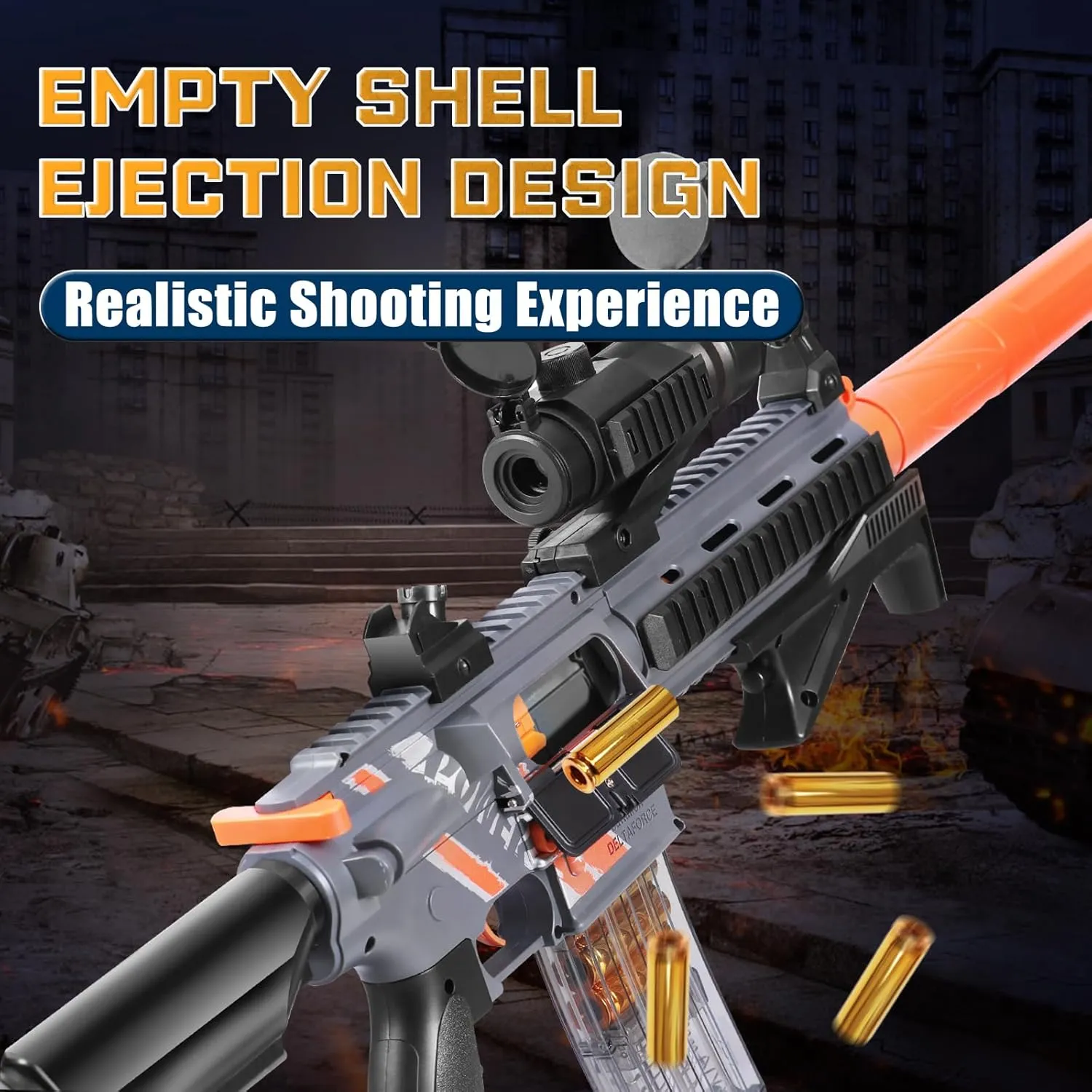 Shell Ejecting, Non-Aggressive Educational Shooting Games Cool Toy Guns, Gift for Christmas Birthday for Boys Girls Adults Age 8  Soft Bullets Sniper Rifle for Boys, Toy shore facial tug idiomatic sustenance Guns with 