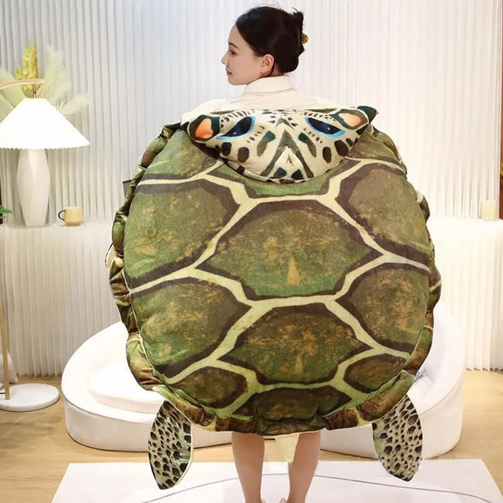 Shell Giant Turtle plus phytoremediation flashbulb Stuffed Animal Tortoise Plush Toys Doll Wearable Turtle 