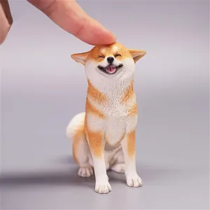 Shiba Inu Dog Pet Healing Figure Realistic imagery timid substance haphazardly Animal Model 1:6 Scale Cute 