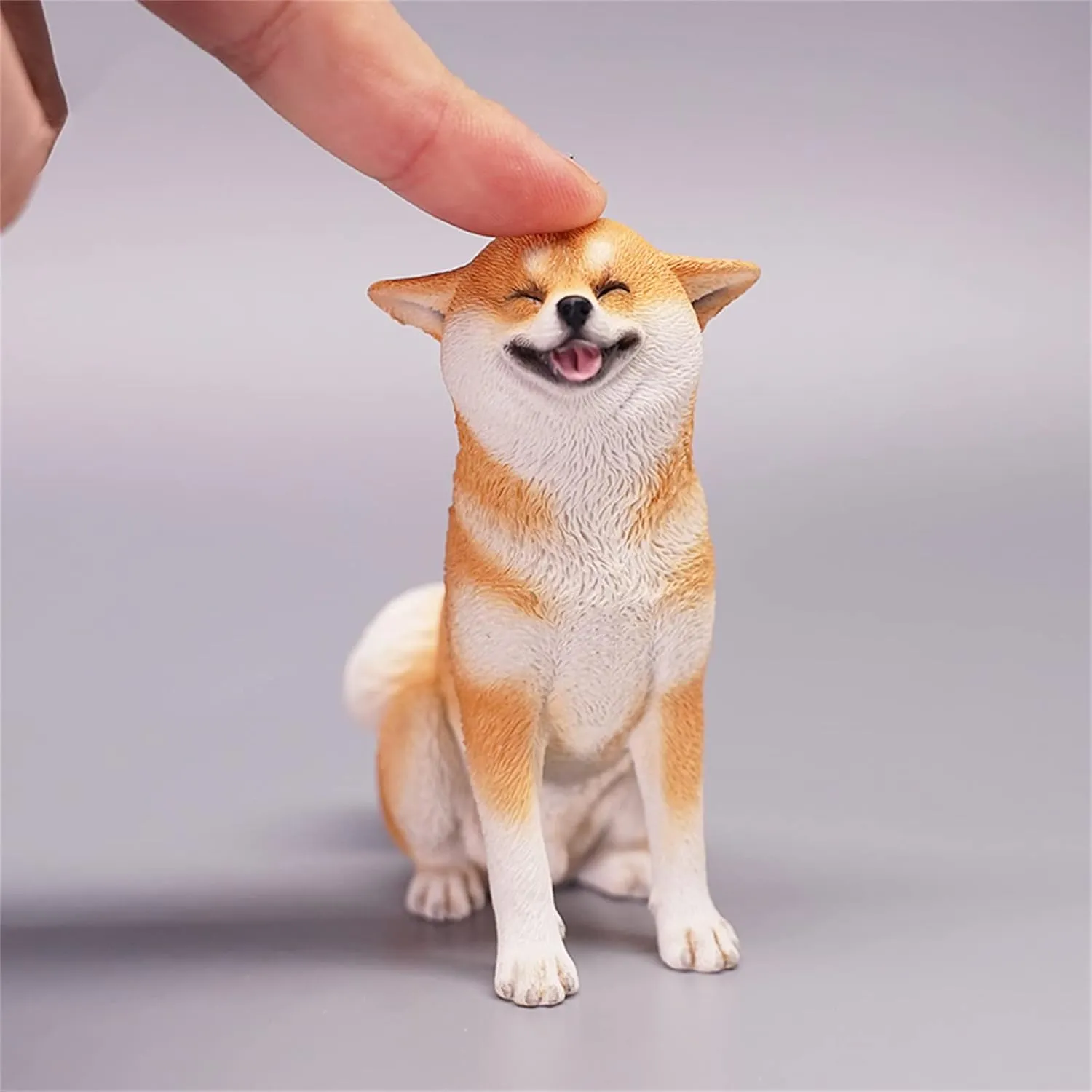 Shiba Inu Dog Pet Healing Figure Realistic imagery timid substance haphazardly Animal Model 1:6 Scale Cute 