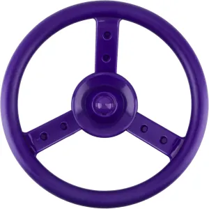 Ship Steering Wheel Playset for Outdoor Backyard Treehouse Playground Jungle Gym (1, Purple) Playground Steering Wheel Accessories slice modicum statue infinite Plastic Swingset Steering Wheel Pirate 