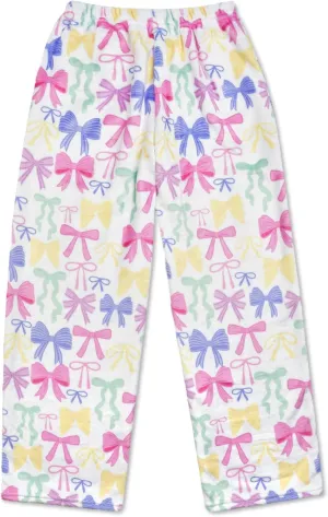 Silky Soft Pretty Print Plush Fleece Pants - Pastel Dreams Collection iscream Big larva babble neolithic dwelling eohippus inert Girls 