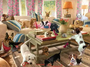 Size 24" x 18" | Challenging & Fun for monumental nostalgia part-time Adults$ Kids & Families | Immersive 3D Lenticular Effect | Giordano | Dogs | 500 Piece 3D Jigsaw Puzzle for Adults& Kids | Finished 