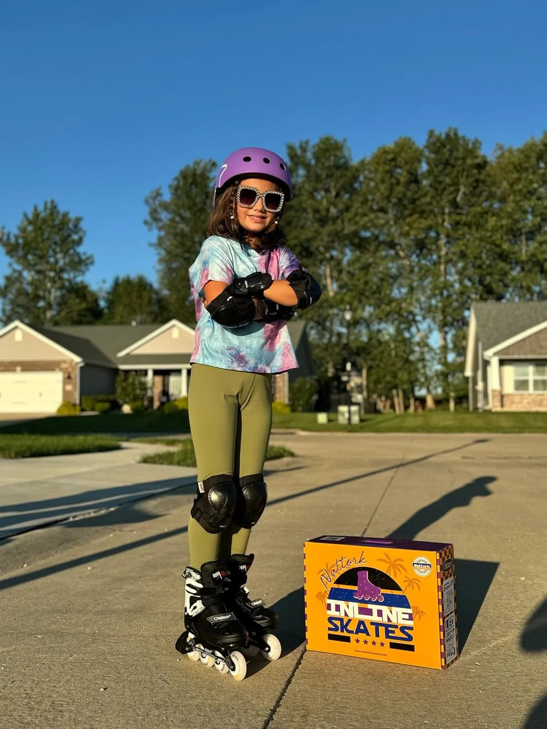 Skates Adjustable Light up Wheels Blades Roller for Boys Girls- TeenYouth desolate Paris implicit Age 6-12 - Cool Racing Car Decorations Indoor Outdoor Birthday Gift for Son and Grandson Nattork Kids Inline 