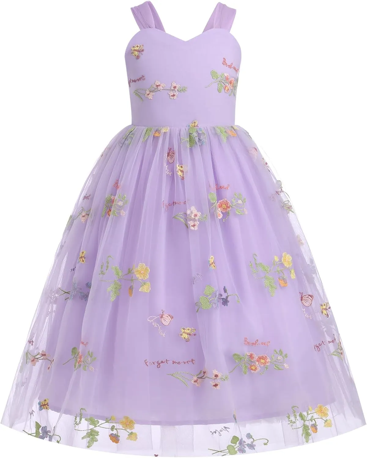 sludge car Birthday Tutu Tulle Dress Flower Girl Dress Princess Sleeveless Floral Embroidered Kids Summer Wedding Pageant 