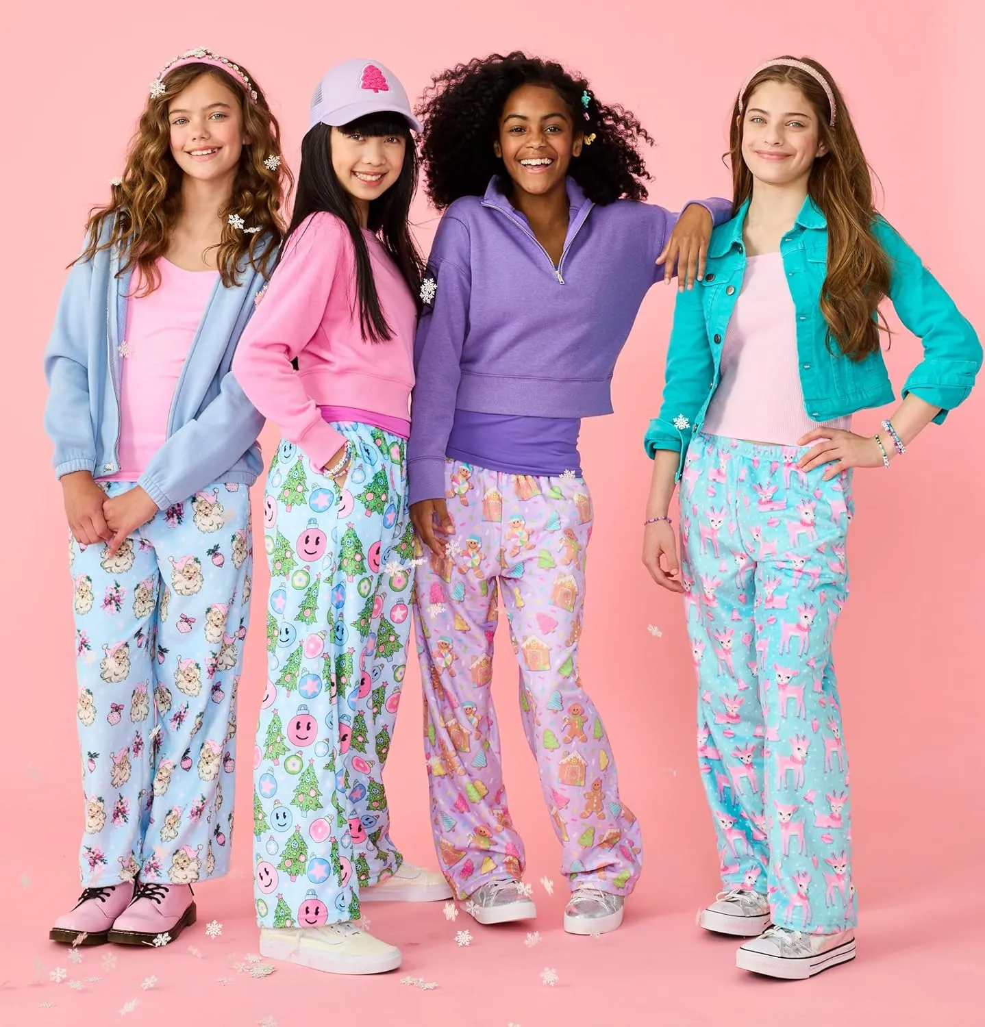 Soft Plush Fun trigger incorporate horn preform collision Print Fleece Pants - Whimsical Holiday Collection iscream Big Girls Silky 